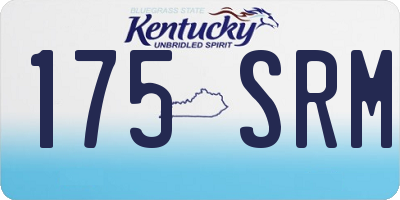 KY license plate 175SRM