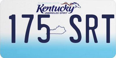 KY license plate 175SRT