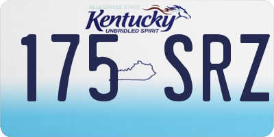KY license plate 175SRZ