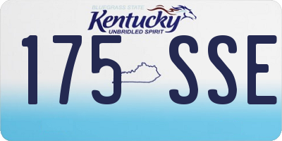 KY license plate 175SSE