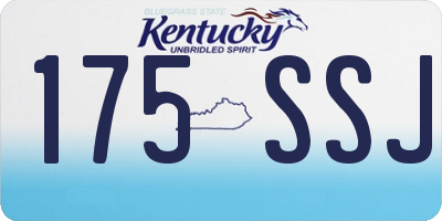 KY license plate 175SSJ
