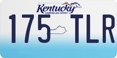 KY license plate 175TLR