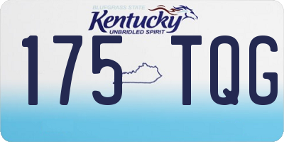 KY license plate 175TQG