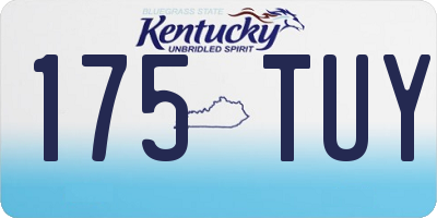 KY license plate 175TUY