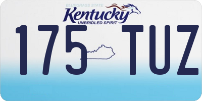 KY license plate 175TUZ