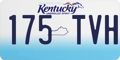 KY license plate 175TVH
