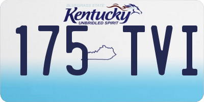 KY license plate 175TVI