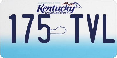 KY license plate 175TVL