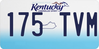 KY license plate 175TVM