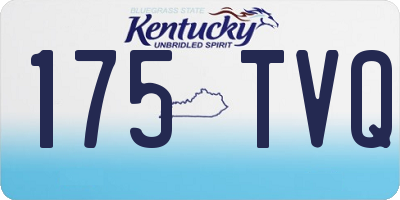 KY license plate 175TVQ