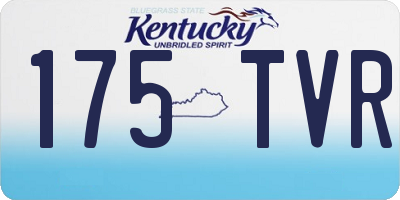 KY license plate 175TVR