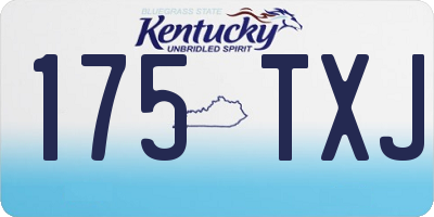 KY license plate 175TXJ