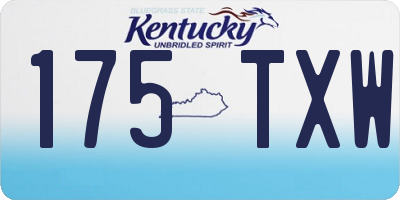 KY license plate 175TXW