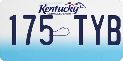 KY license plate 175TYB