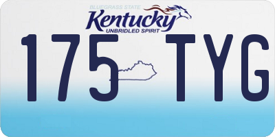 KY license plate 175TYG