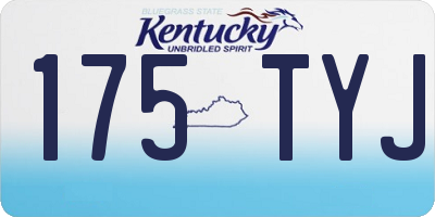 KY license plate 175TYJ