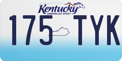KY license plate 175TYK
