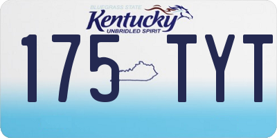 KY license plate 175TYT