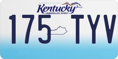 KY license plate 175TYV