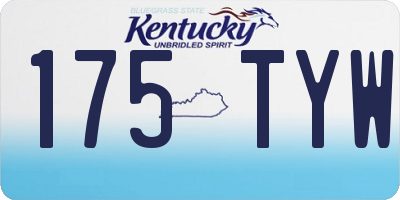 KY license plate 175TYW