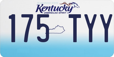 KY license plate 175TYY