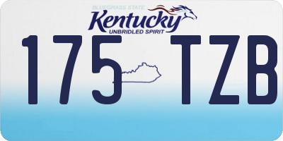 KY license plate 175TZB