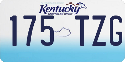 KY license plate 175TZG