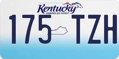KY license plate 175TZH