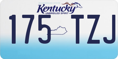 KY license plate 175TZJ