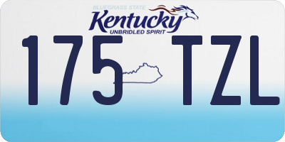 KY license plate 175TZL