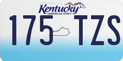 KY license plate 175TZS