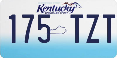 KY license plate 175TZT