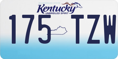 KY license plate 175TZW