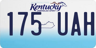 KY license plate 175UAH