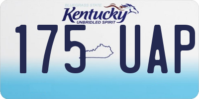 KY license plate 175UAP