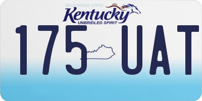 KY license plate 175UAT