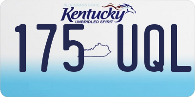 KY license plate 175UQL