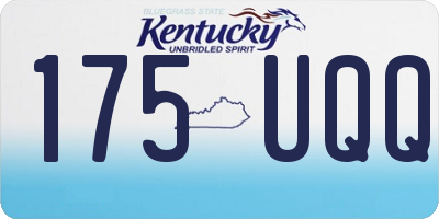 KY license plate 175UQQ