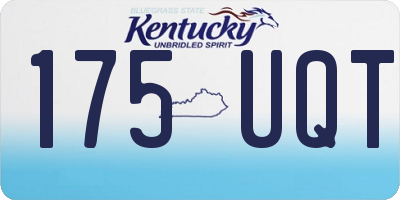 KY license plate 175UQT