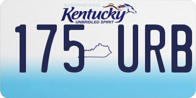 KY license plate 175URB