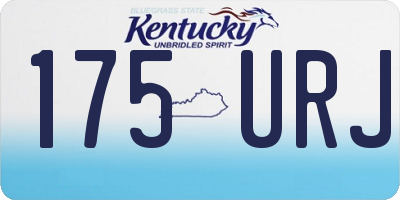 KY license plate 175URJ