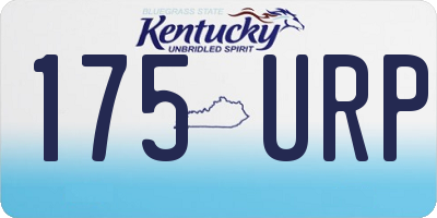 KY license plate 175URP