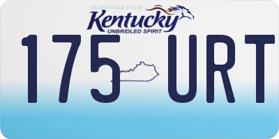KY license plate 175URT