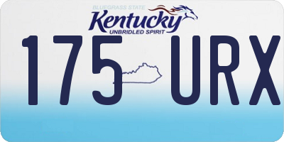 KY license plate 175URX