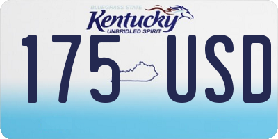 KY license plate 175USD