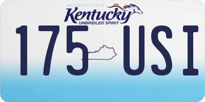 KY license plate 175USI