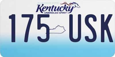 KY license plate 175USK