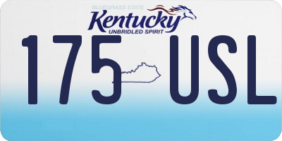 KY license plate 175USL