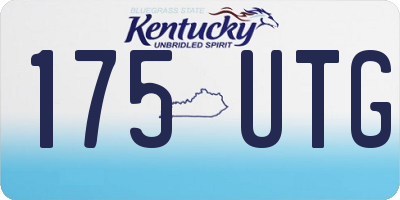 KY license plate 175UTG