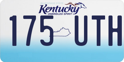 KY license plate 175UTH